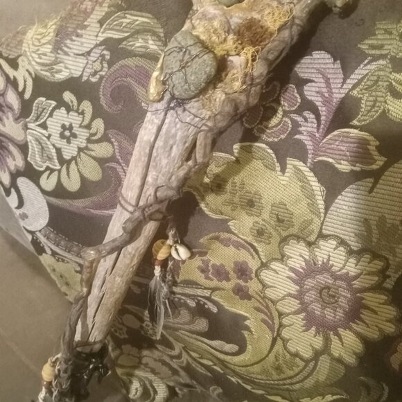 One of a Kind Wand-Handmade with authentic ancient artifact chovihani Stick - Picture 16 of 16